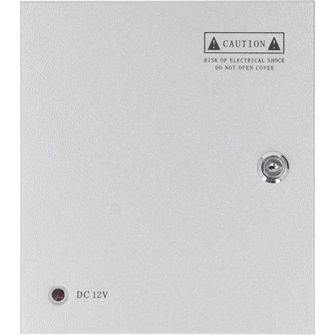 Alimentation 9 Canaux 12V 10A Entrée 110V/220V Sortie avec Verrou pour Caméra CCTV (1/5)