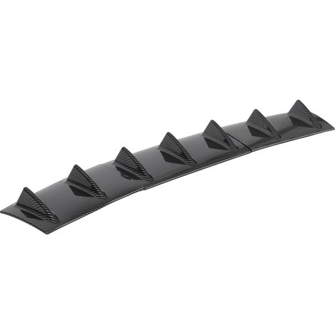 Déflecteur de châssis universel noir 3 pièces, aileron requin arrière, spoiler diffuseur en fibre de carbone pour Toyota Corolla, lèvre de bouclier (1/5)