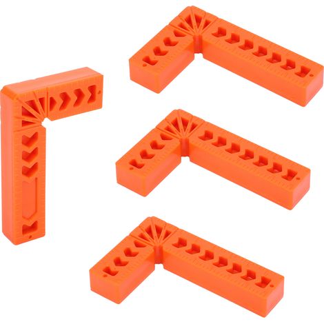 10 pièces supports d'angle à 90 degrés pour menuiserie, accessoires de positionnement en plastique technique (1/5)