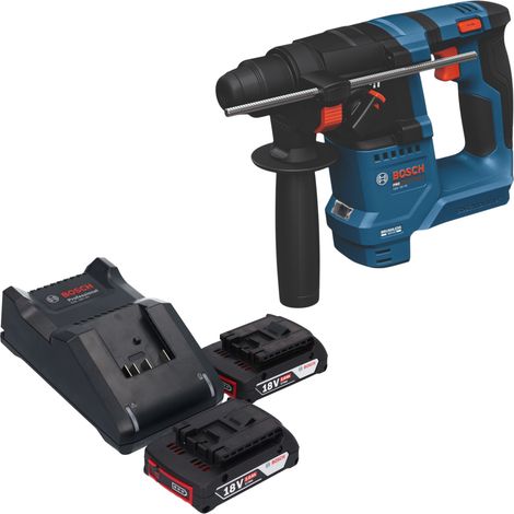 Marteau perforateur sans fil Bosch GBH 18V-18 Professional 18 V 1,5 J SDS plus Brushless + 2 batteries 2,0 Ah + chargeur (1/5)
