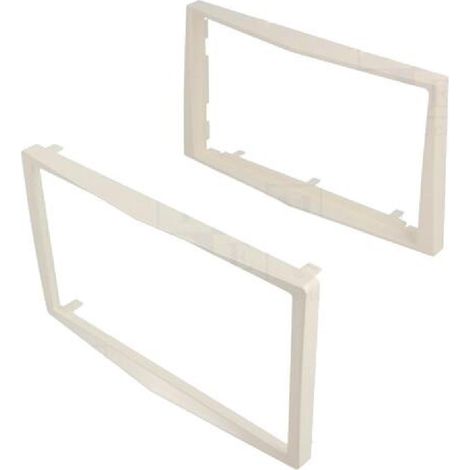 Facade autoradio 2DIN avec contour FA152.2G compatible avec Opel Antara Astra Corsa Zafira - blanc perle
