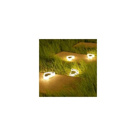 Solarbetriebene Bodeneinbauleuchten für den Außenbereich, Gartenleuchten, geeignet für Rasenflächen, Terrassen, Decks, Einfahrten, Gehwege und andere Bereiche. – Crezuo