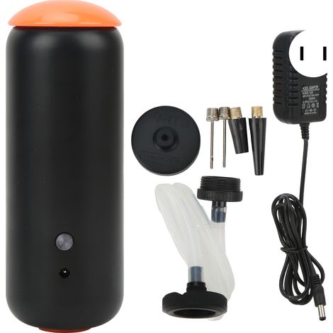 Tragbare Handvakuumpumpe für Vakuumbeutel, 100–240 V, US-Stecker, schwarz und orange (1/5)