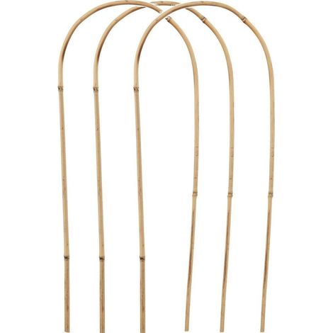 ProGarden Supports en bambou brun 58 cm design arc