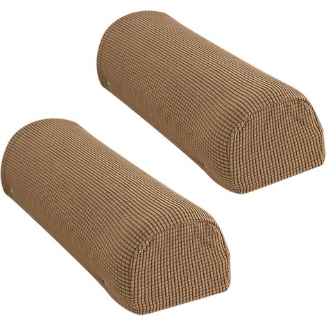 Par de fundas extraíbles y lavables de forro polar para los reposabrazos del sofá, elásticas y antideslizantes, aptas para todas las estaciones. (1/5)