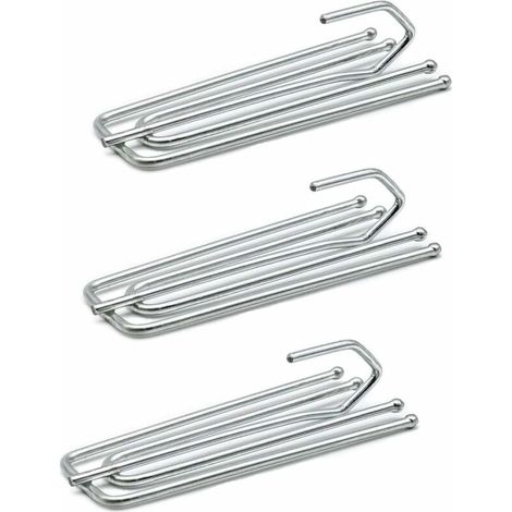 24 ganchos gruesos para cortinas, ideales para cortinas de cabecera con pliegues, cortinas de puerta y cortinas de ventana. (1/5)