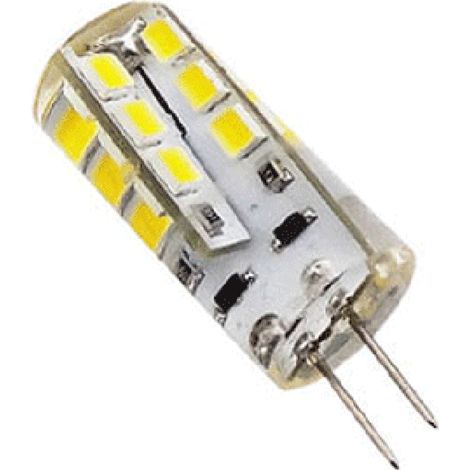 Lampe LED G4 silicone 2W2 12VDC blanc chaud diamètre 12 mm
