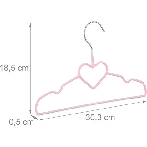 Set di 10 grucce per bambini rosa 1300024752