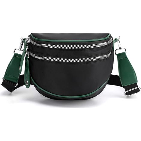 Sac à bandoulière multifonctionnel léger et imperméable quotidien (noir)