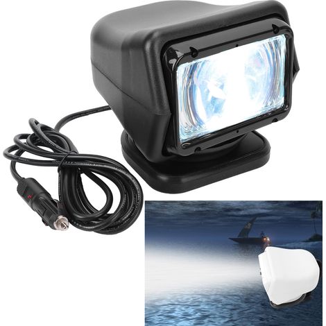 Projecteur extérieur/spot pour yacht HID 55 W 12/24 V avec télécommande (piles incluses) (Surpoids) B Noir (Surpoids) (1/5)