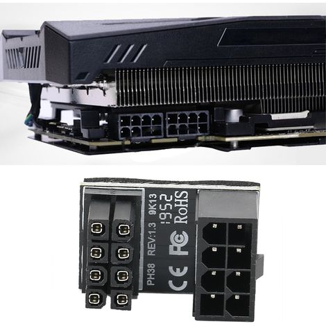 Adaptateur d'alimentation 6 broches PH38A, connecteur d'angle droit 180° pour conversion d'interface (1/4)