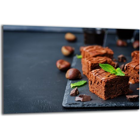 PLAQUE DE PROTECTION EN VERRE POUR CUISINIÈRE 80x52 GÂTEAU (1/5)