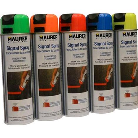 Tracciatore Spray Arancione Fluorescente Maurer Plus Bomboletta 500 ml Lavori Cantiere Tracce ARANCIONE (1/3)