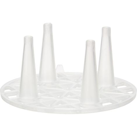 6 Capsules de Protection en Plastique, Couleur : Blanc 70 mm (1/4)