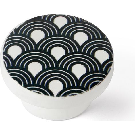 Pomo para Mueble  Estilo Decorativo  Fabricado en Haya  Acabado en Ilustrado  Medidas 383822 mm  Sistema de Fijación  1 Unidad - (1/2)