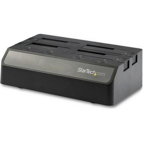 StarTech.com SDOCK4U313 base de conexión para disco duro USB 3.2 Gen 2 (3.1 Gen 2) Type-C Negro (1/4)