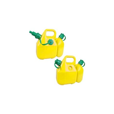 TANICA DOPPIA PER BENZINA/OLIO LT.6 +2,5  lt.6 + lt.2,5    EXCEL