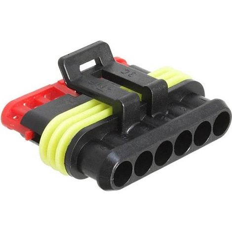 Connettività Te 282090-1 Connettore automobilistico HSG PLG 1X06C F/H superseal a 6 vie