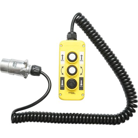 Telecomando industriale con 3 comandi, cavo a spirale e spina a 7 poli Breckner Germany (1/5)
