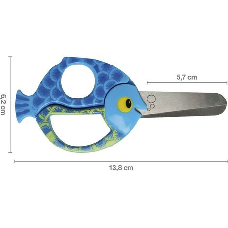 Tijera infantil pez 13 cm FISKARS (1/5)