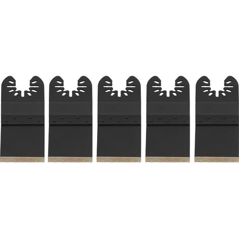 Lot de 5 Lames de Scie Oscillante 1-3/8in, Kit de Coupe Multifonction à Dégagement Rapide pour Bois et Métal (1/5)