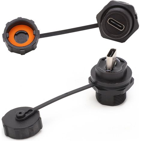 Connecteur USB étanche vissable pour panneau industriel E10TPC-TF-F-F (1/5)