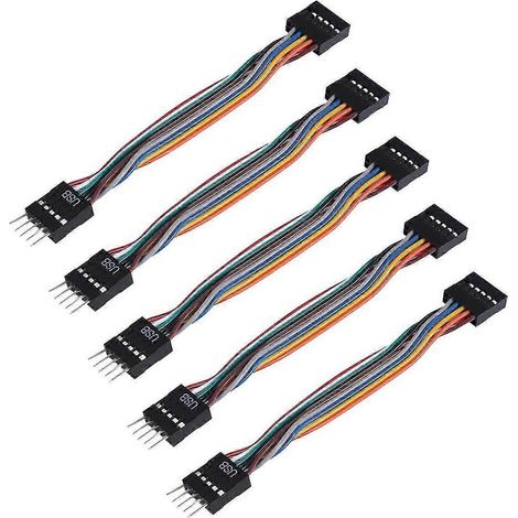 Câble adaptateur carte mère Lenovo vers châssis standard, convertisseur USB 9 broches vers 11 broches femelle. (1/5)