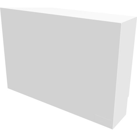 Atole – Cache nourrice plomberie en acier blanc – Dimensions 450 x 650 x 150 mm – Épaisseur tôle 8/10è – Installation rapide avec vis invisibles