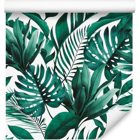 Papel pintado verde para salón y dormitorio, 50x1000 cm. (1/5)