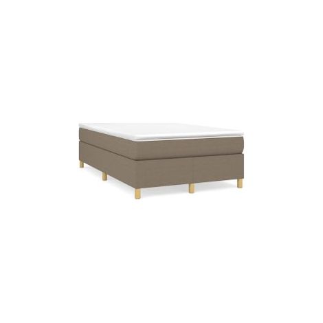 Sommier à lattes de lit avec matelas Taupe 120x200 Tissu (1/5)