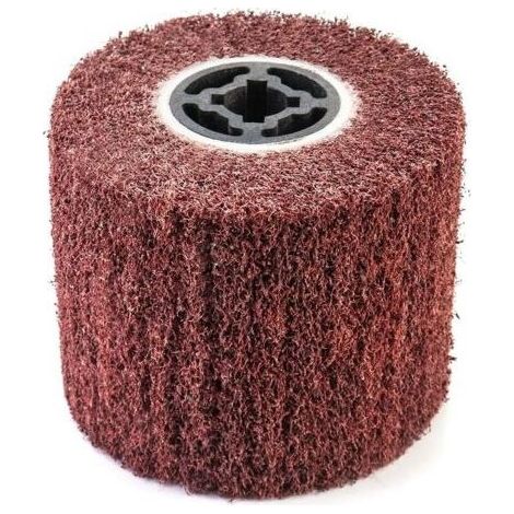 Brosse Abrasive Brosse en Fibre Synthétique pour Rénovateur Extérieur, 120x100x19mm, Grain 80 (1/5)