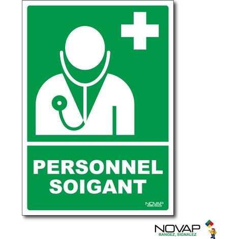 Panneau Personnel soignant - Rigide A5 - 4600727