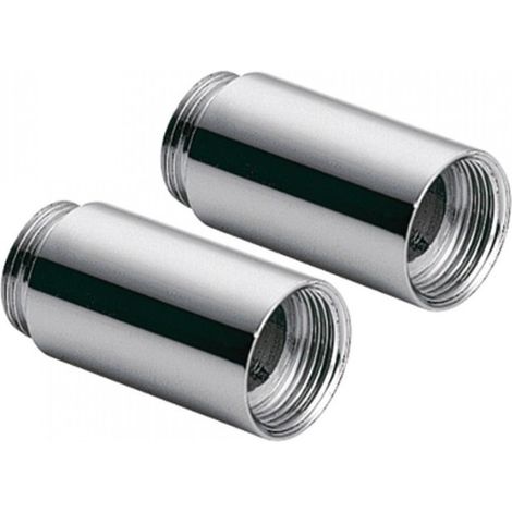 Rallonge adaptateur 2 unités avec silencieux Chrome - TRES 9134872 (1/2)
