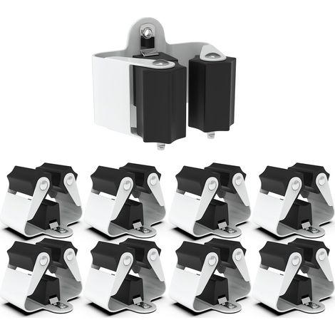 soportes de pared para escobas, organizador de escobas, grosor de 0,7 mm, no 0,4 mm, colgador de pared para lavandería, jardín, garaje. (1/5)