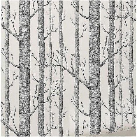Papier peint motif bouleau décor moderne rouleau de papier peint bois de forêt pour chambre à coucher livraison gratuite à Walkbee AB (1/5)