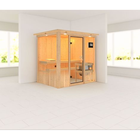 Bodin Front,9KW ext.Strg easy bronzierte Ganzglastür u. DK