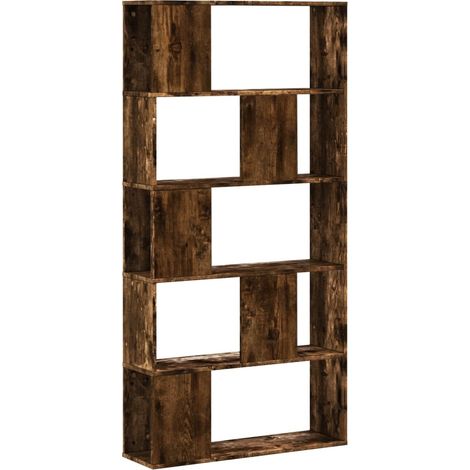 Maison Exclusive - Bücherregal 5 Böden Räuchereiche 80,5x23,5x162