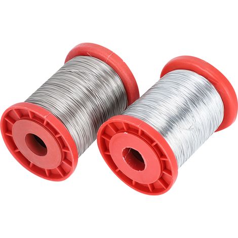 Lot de 2 fils d'acier inoxydable pour cadres de ruche, outil pour cadres de ruche, matériel apicole, accessoires de jardinage (1/5)
