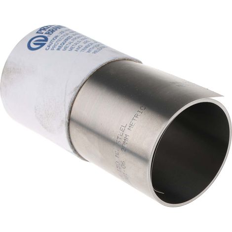 Cale en acier, 2.5m x 150mm x 0.2mm ( Prix pour 1 )