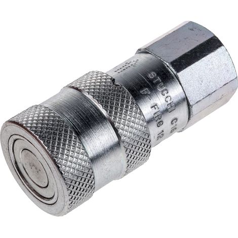Raccord hydraulique rapide RS PRO, Femelle en Acier carbone 1/2pouces ( Prix pour 1 ) (1/2)