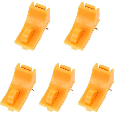 5pcs Dispositifs de Verrouillage des Disjoncteurs en PC Orange Boucles de Sécurité et Goupilles de Verrouillage pour Usage Domestique et Extérieur (1/5)