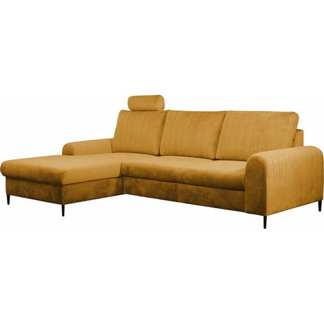 Canapé d'angle Comfivo Concordia, Velluto 08, Disponible, 255x168x88cm, 0