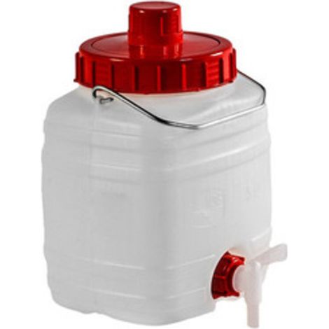 Fustino con rubinetto tanica bidone plastica x alimenti lt 5 contenitore sfiato