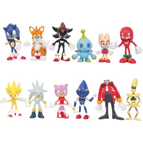 12Pcs Game Action Figures Set Cartoon Game Model Statue Toys Car Dashboard Ornaments Cake Toppers Home Decorations Gifts (1/5)