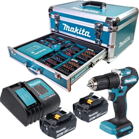 Makita DHP 487 Z Trapano avvitatore con percussione a batteria 18V 40 Nm Brushless - senza batterie, senza caricabatterie (1/5)