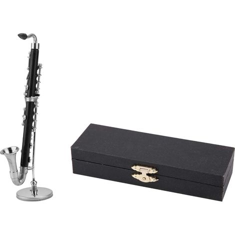Modèle de Clarinette Basse Miniature - Décoration et Ornement d'Instruments Musicaux (1/5)