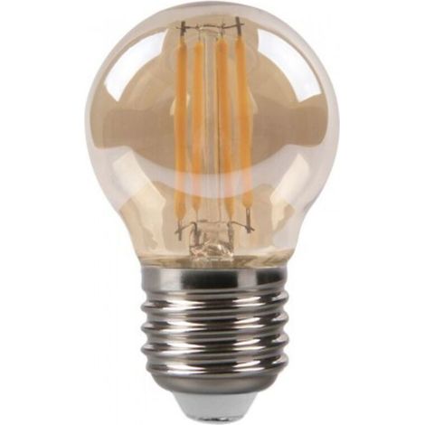 Ampoule à filament sphérique 7x4,5d 4w 380lm E27 Amber 2700k - Ampoule à filament sphérique 7x4,5d 4w 380lm E27 Amber 2700k (1/2)