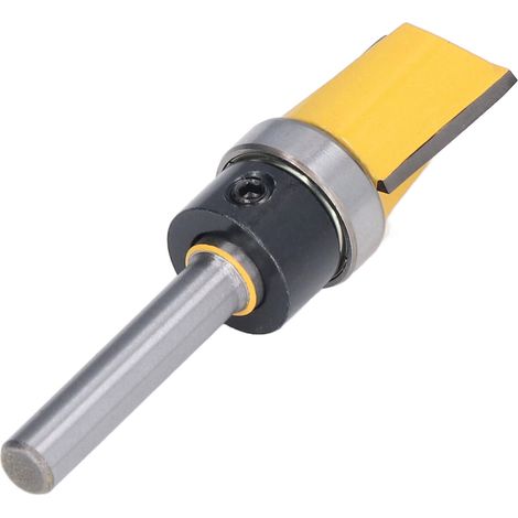 Fraise à profiler pour bois, outil de rainurage à roulement, fraise de finition contour 6×5/8×20, lame à défoncer pour menuiserie, coupe-débordement 20 mm. (1/5)