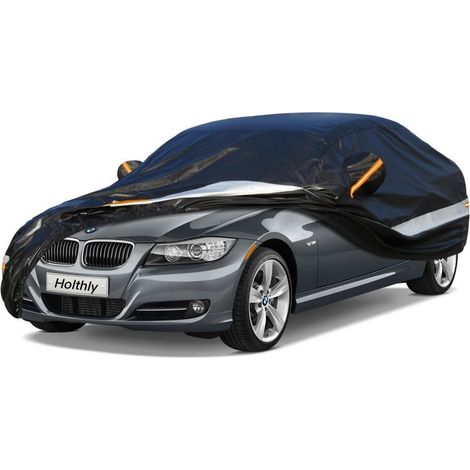 Autoabdeckung 10 Schichten wasserdicht atmungsaktiv für BMW 3er (1992-2018) Schwarz (1/5)