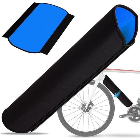 Funda protectora para bicicleta - Impermeable y a prueba de polvo - Adecuada para cuadros con circunferencia de 28-36 cm - Azul - Juego de 2 (1/5)